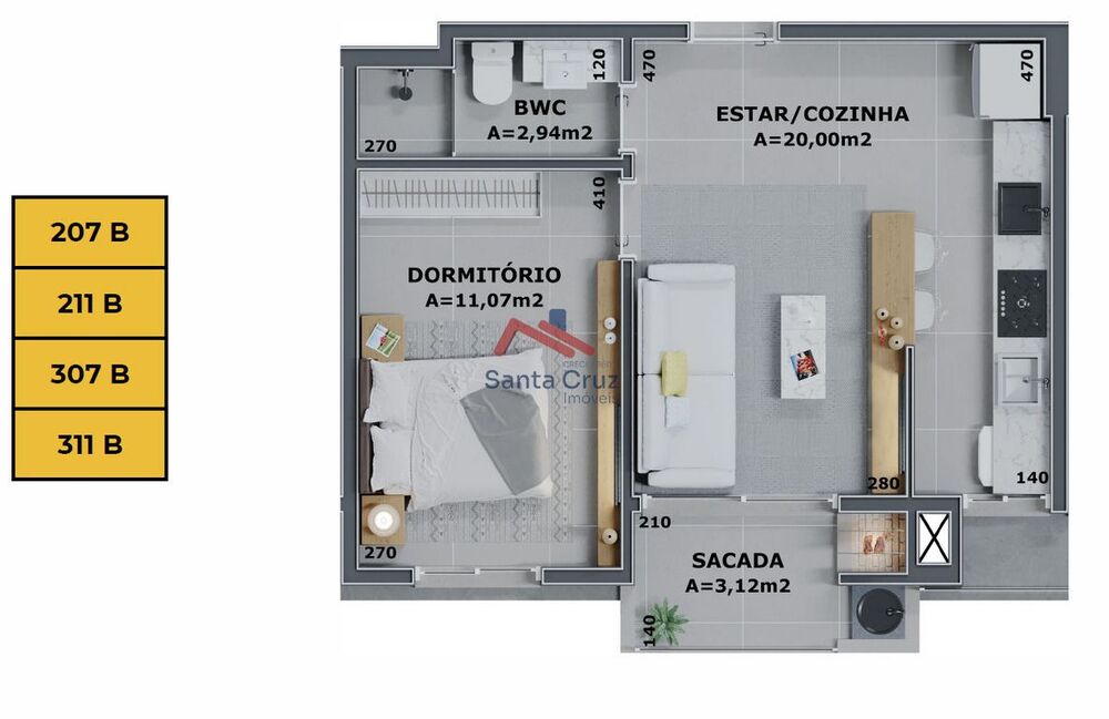 Apartamento à venda com 2 quartos, 68m² - Foto 2