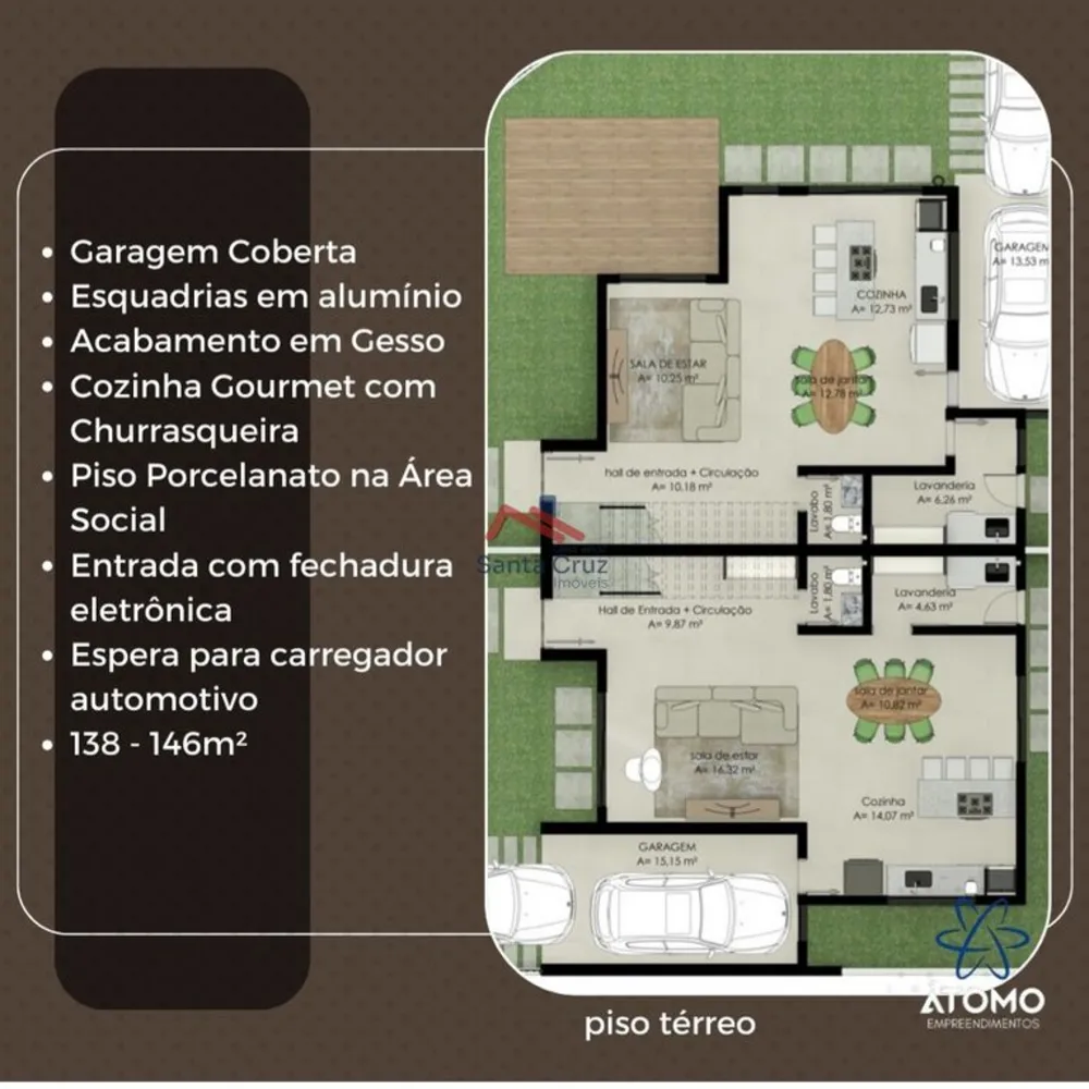 Sobrado, 3 quartos, 146 m² - Foto 3