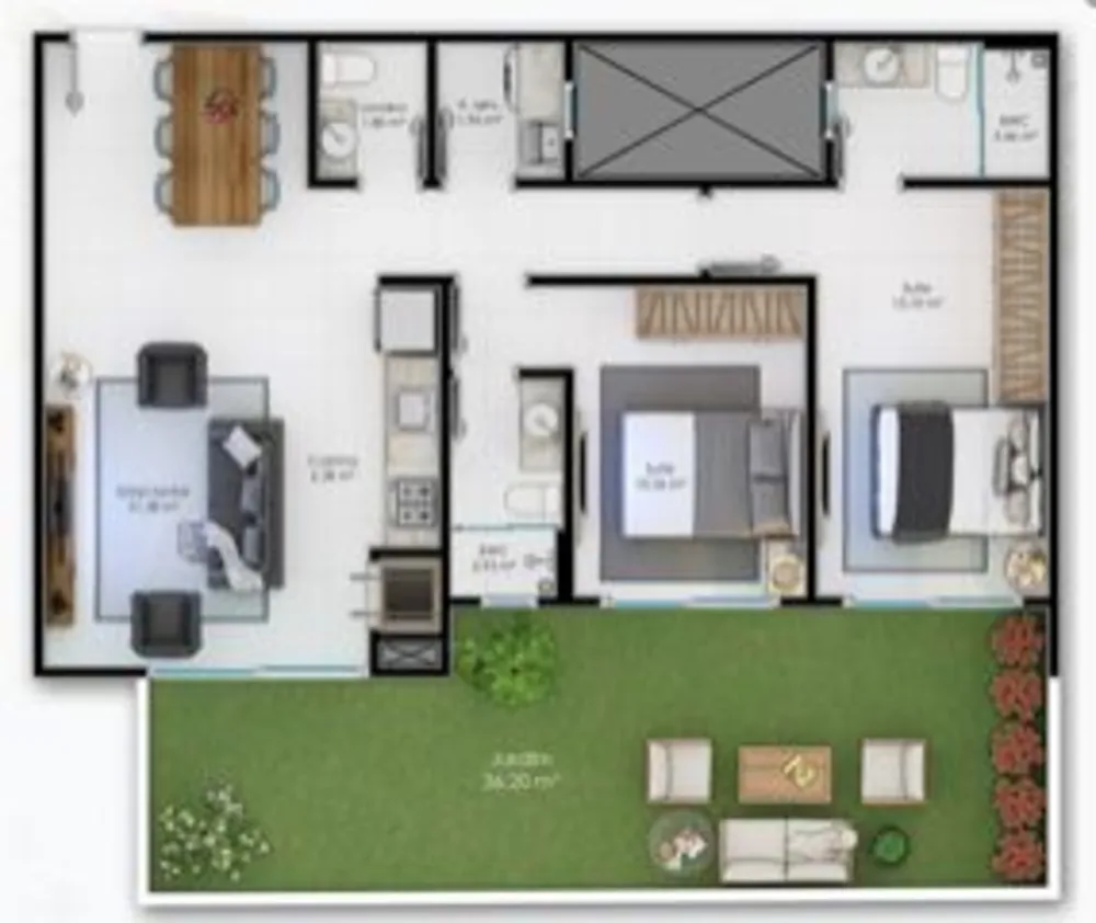 Apartamento, 2 quartos, 75 m² - Foto 2