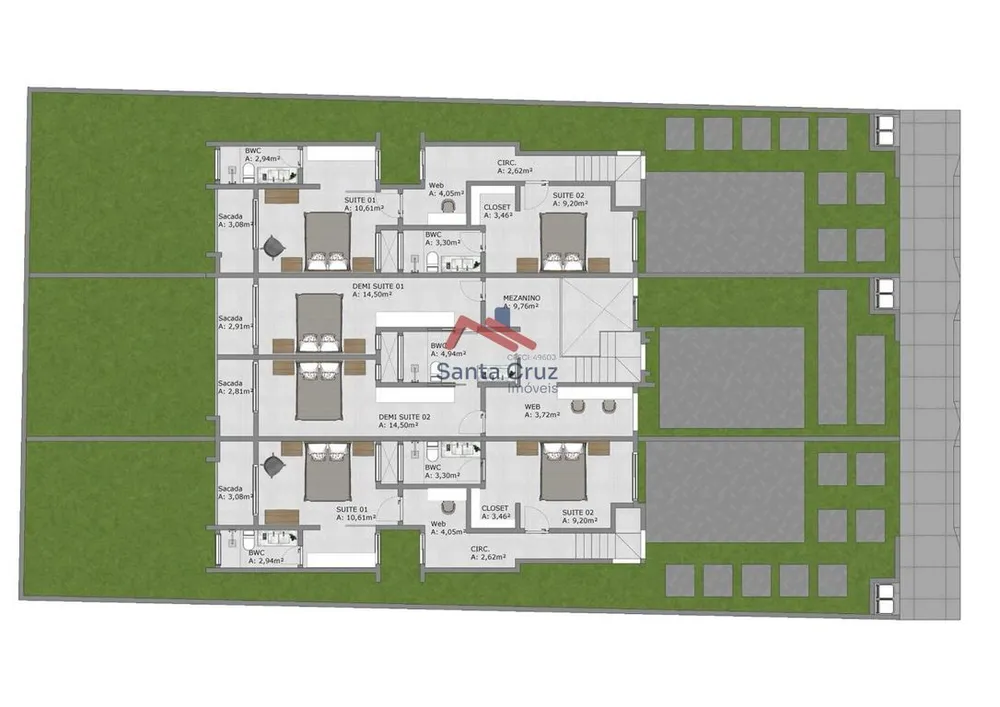Sobrado, 3 quartos, 128 m² - Foto 6