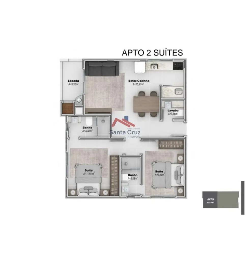 Apartamento, 3 quartos, 81 m² - Foto 3