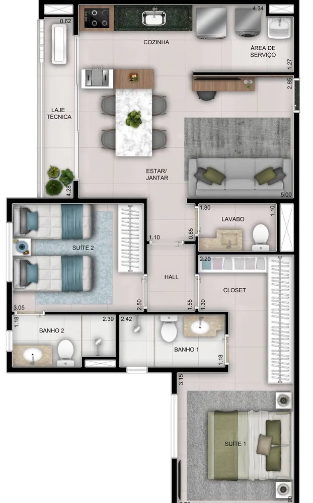 Apartamento, 3 quartos, 112 m² - Foto 16
