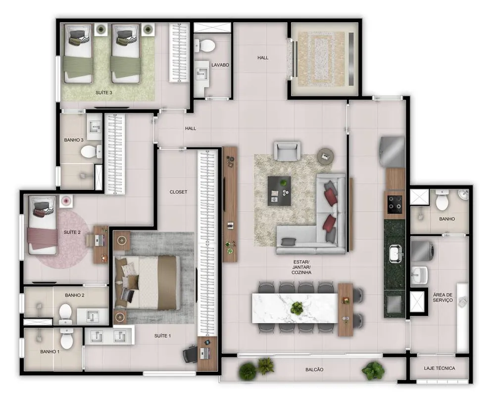 Apartamento, 3 quartos, 128 m² - Foto 11