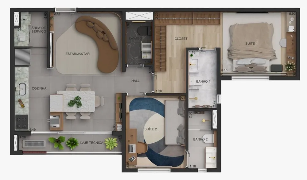 Apartamento, 2 quartos, 119 m² - Foto 15