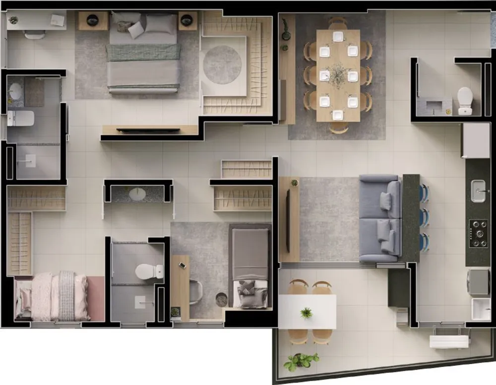 Apartamento, 1 quarto, 57 m² - Foto 16