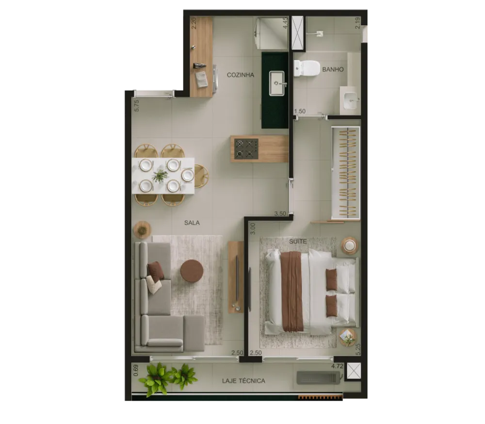 Apartamento, 1 quarto, 43 m² - Foto 14