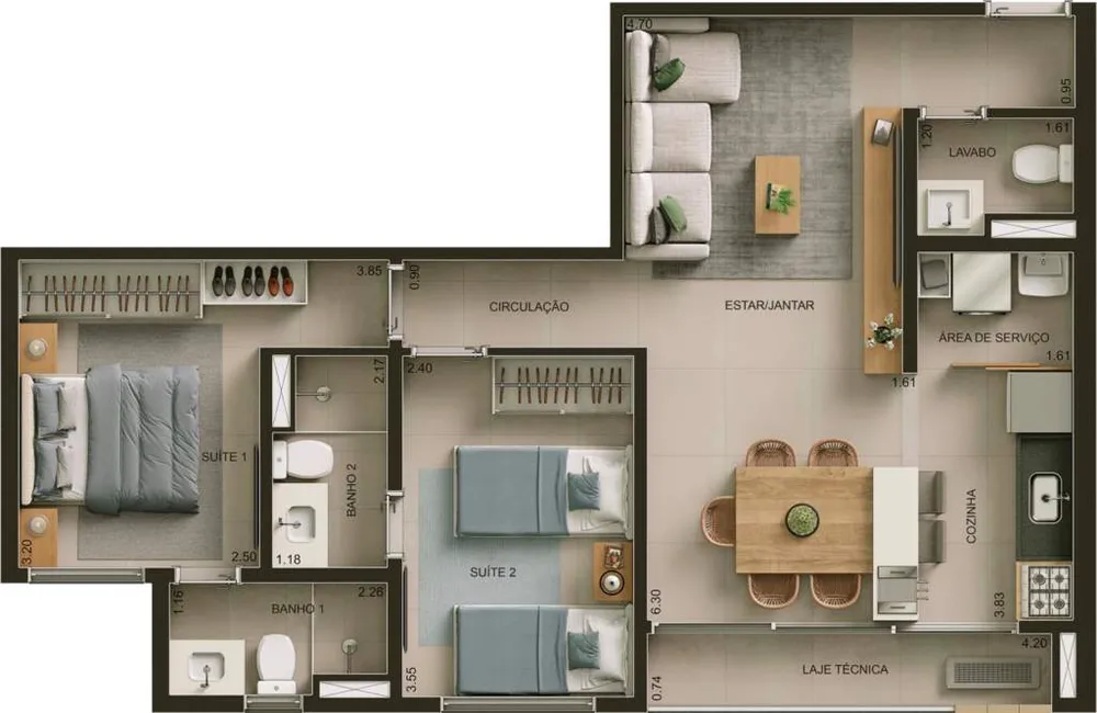 Apartamento, 3 quartos, 83 m² - Foto 18
