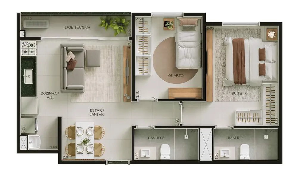 Apartamento, 2 quartos, 75 m² - Foto 15