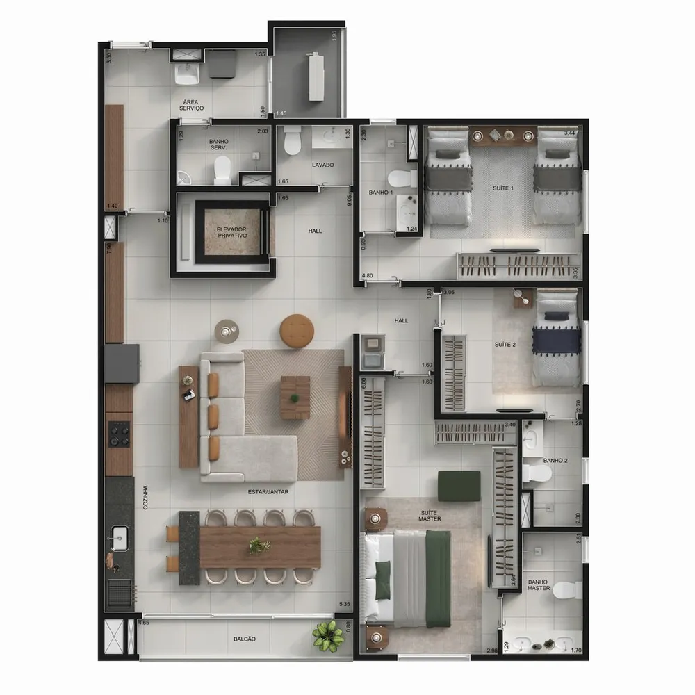 Apartamento, 3 quartos, 141 m² - Foto 15