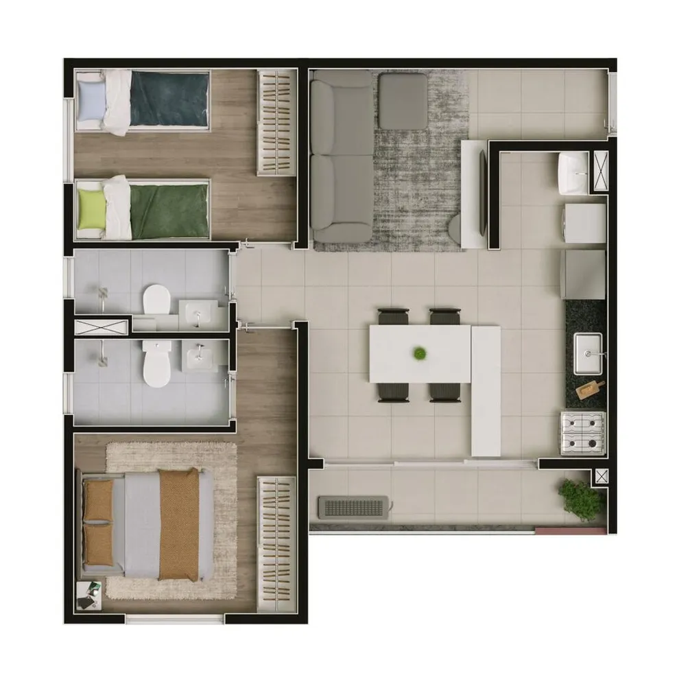 Apartamento, 2 quartos, 52 m² - Foto 16