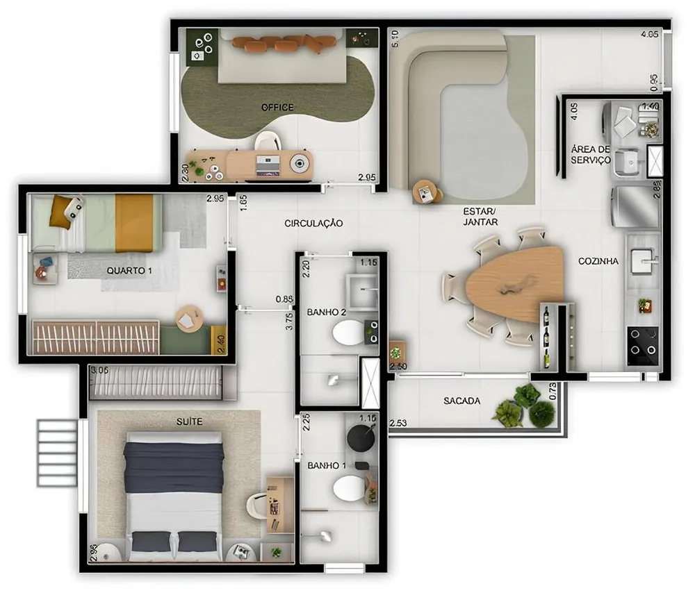 Apartamento, 3 quartos, 61 m² - Foto 16