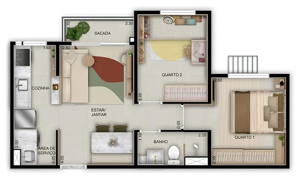 Apartamento, 3 quartos, 61 m² - Foto 15
