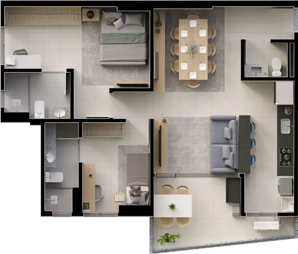 Apartamento, 3 quartos, 94 m² - Foto 14