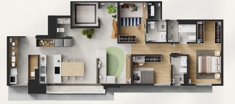 Apartamento, 4 quartos, 252 m² - Foto 14