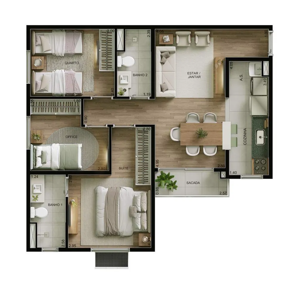 Apartamento, 2 quartos, 43 m² - Foto 16