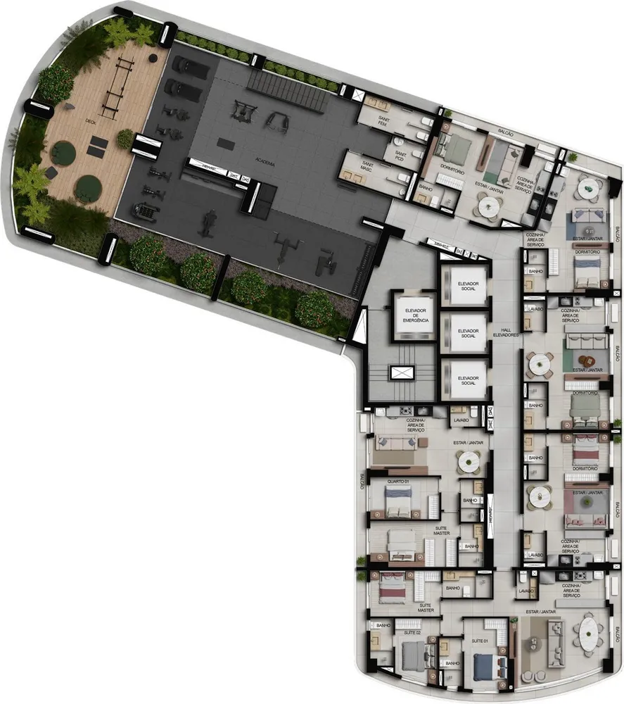Apartamento, 3 quartos, 100 m² - Foto 10