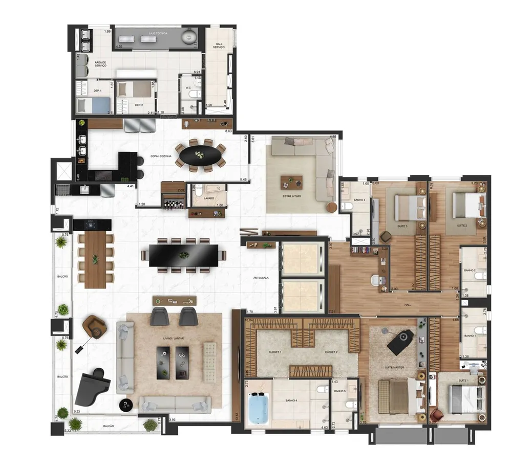 Apartamento, 4 quartos, 430 m² - Foto 5