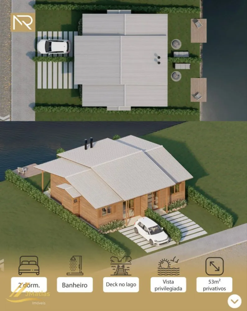 Casa, 2 quartos, 53 m² - Foto 1