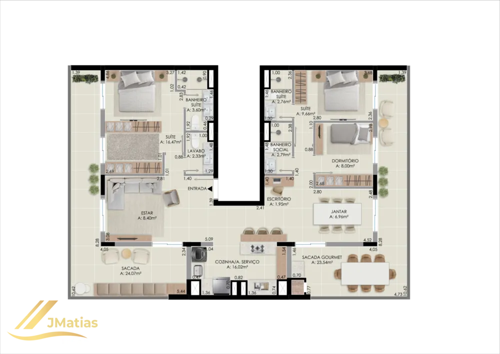Apartamento, 2 quartos, 76 m² - Foto 3