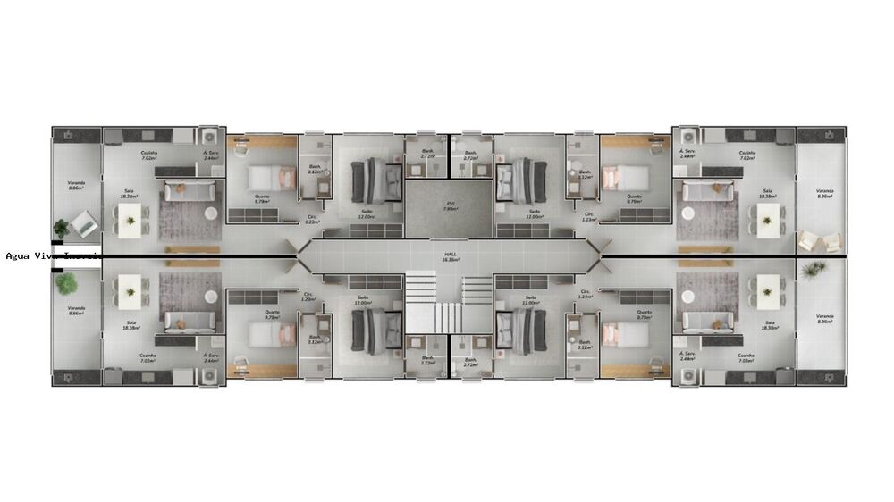 Apartamento, 2 quartos, 72 m² - Foto 11