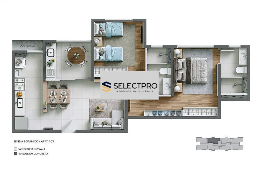 Apartamento, 2 quartos, 65 m² - Foto 4