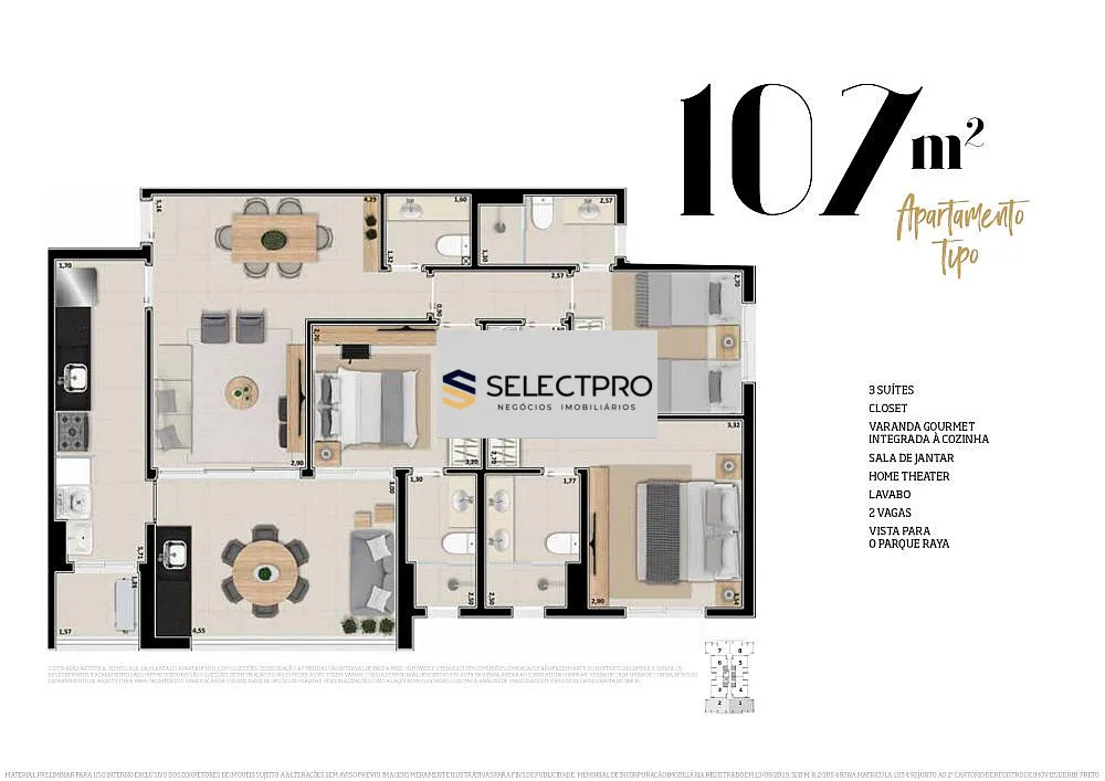 Apartamento, 3 quartos, 107 m² - Foto 15