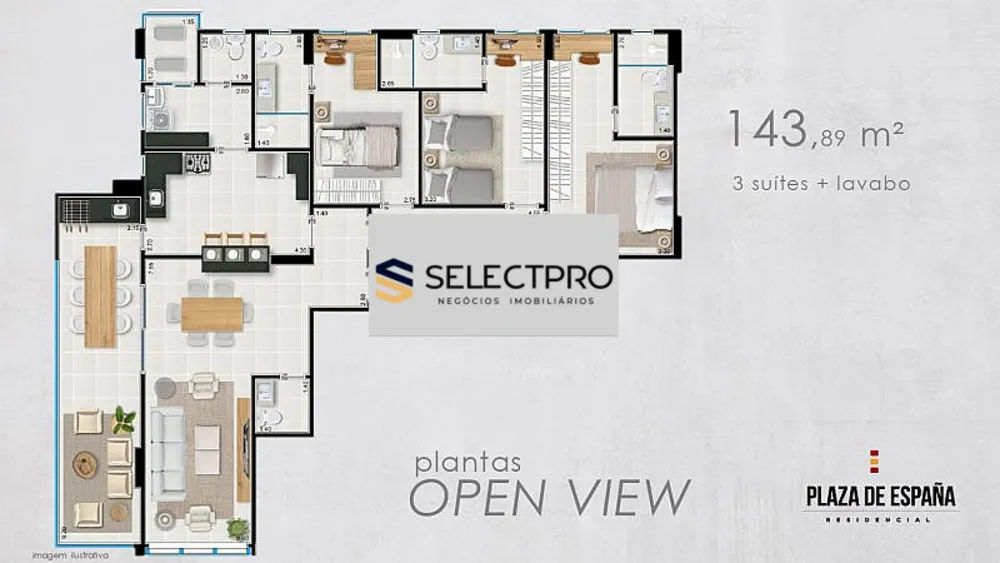 Apartamento, 3 quartos, 133 m² - Foto 3