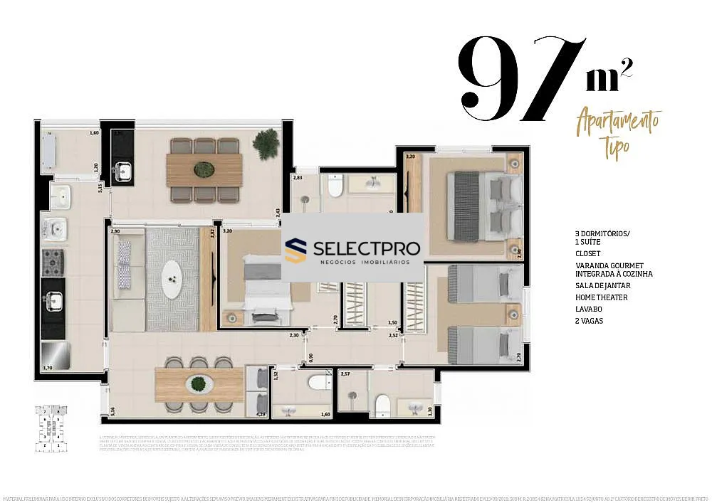 Apartamento, 3 quartos, 107 m² - Foto 9