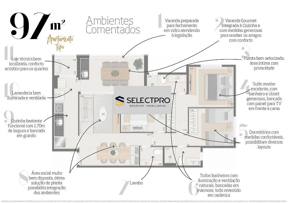 Apartamento, 3 quartos, 107 m² - Foto 5