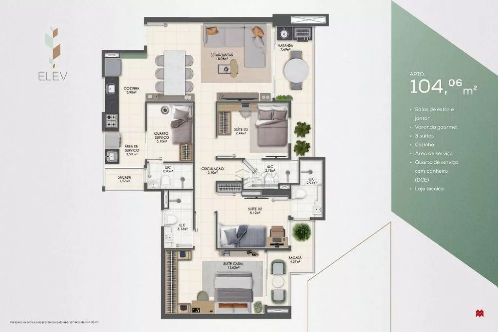 Apartamento, 3 quartos, 160 m² - Foto 8