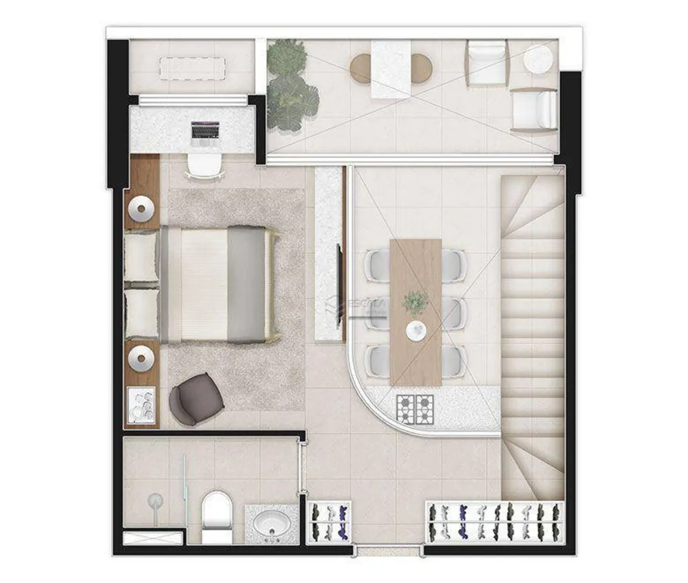 Apartamento, 1 quarto, 60 m² - Foto 4