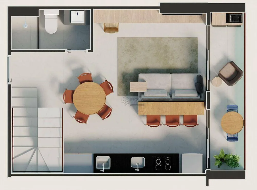 Apartamento, 1 quarto, 37 m² - Foto 1