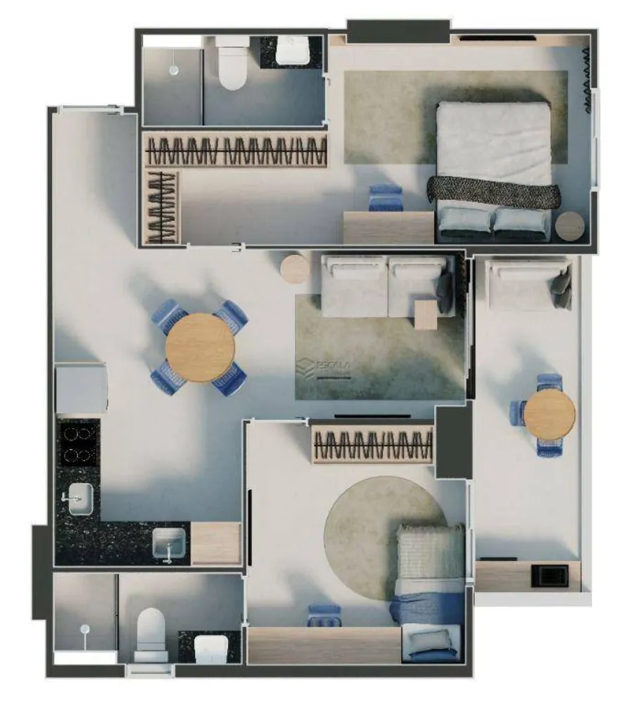 Apartamento, 2 quartos, 60 m² - Foto 6