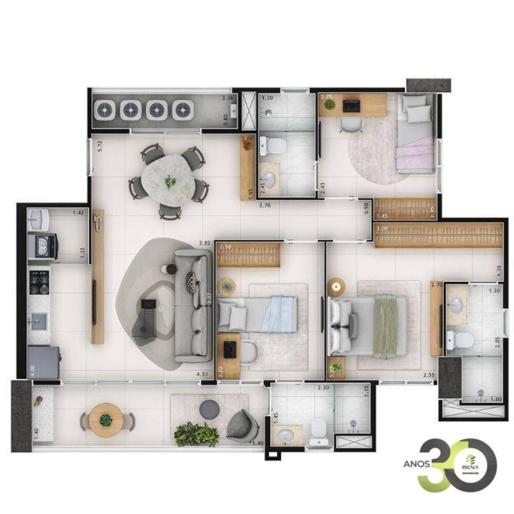 Apartamento, 2 quartos, 65 m² - Foto 12