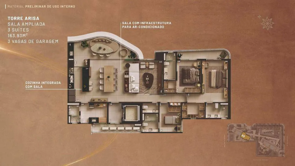 Apartamento, 3 quartos, 163 m² - Foto 6