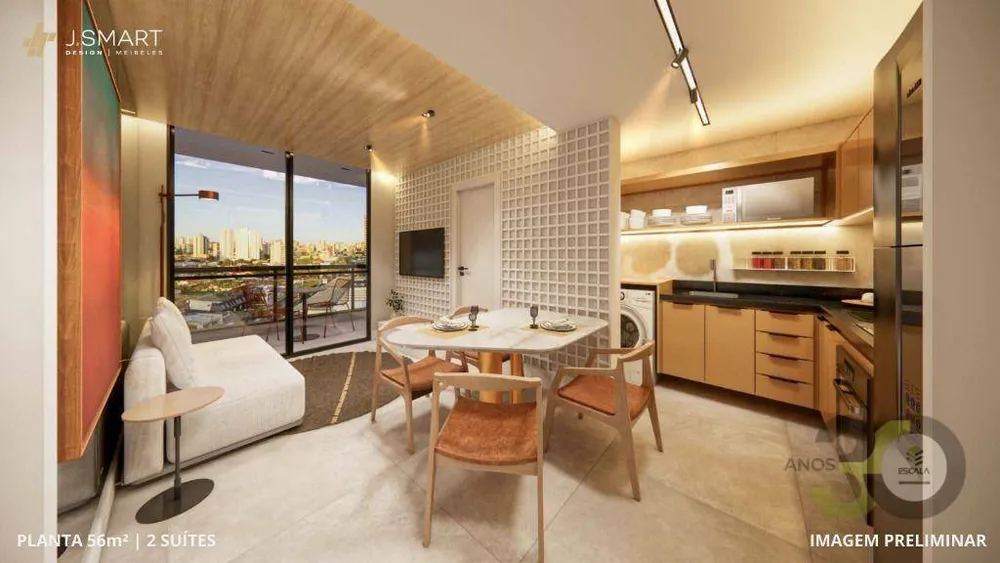 Apartamento, 2 quartos, 56 m² - Foto 3