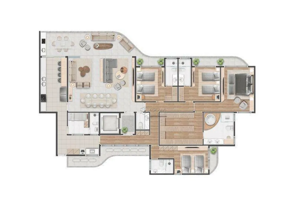 Apartamento, 4 quartos, 256 m² - Foto 8
