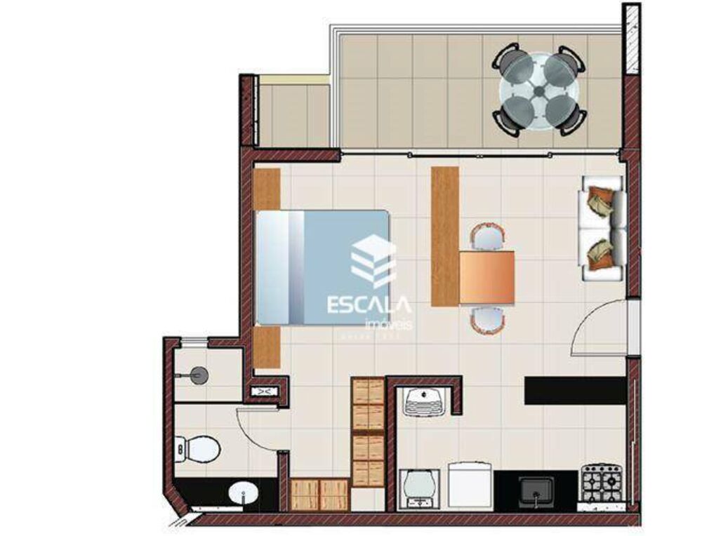 Apartamento, 1 quarto, 54 m² - Foto 3