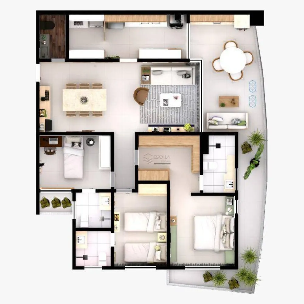 Apartamento, 3 quartos, 90 m² - Foto 2