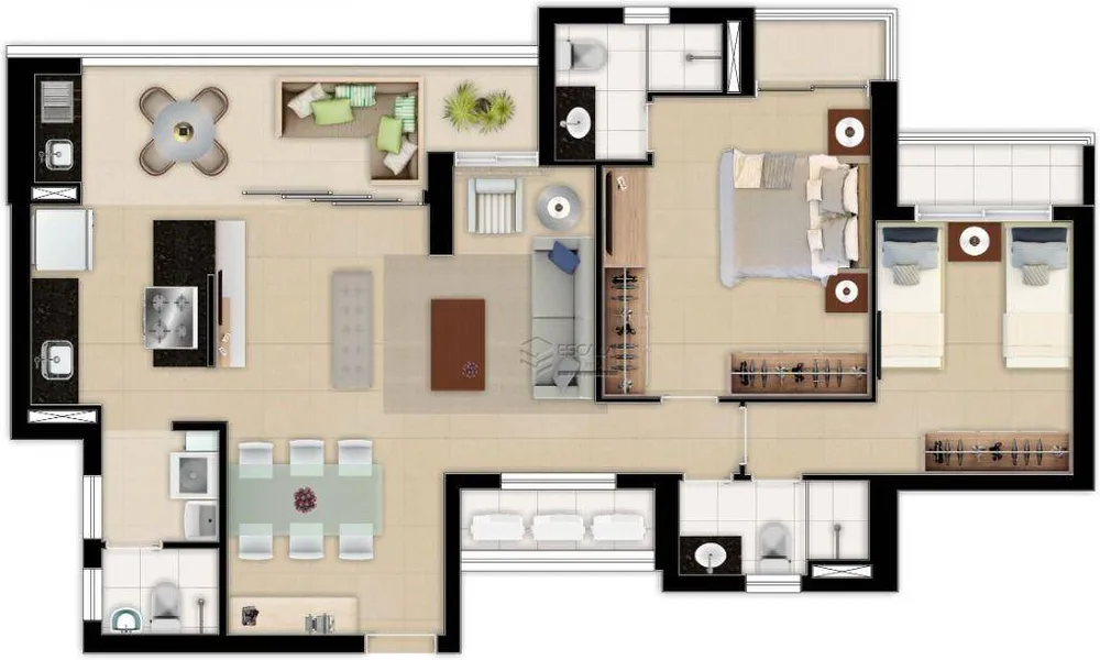Apartamento, 3 quartos, 119 m² - Foto 8