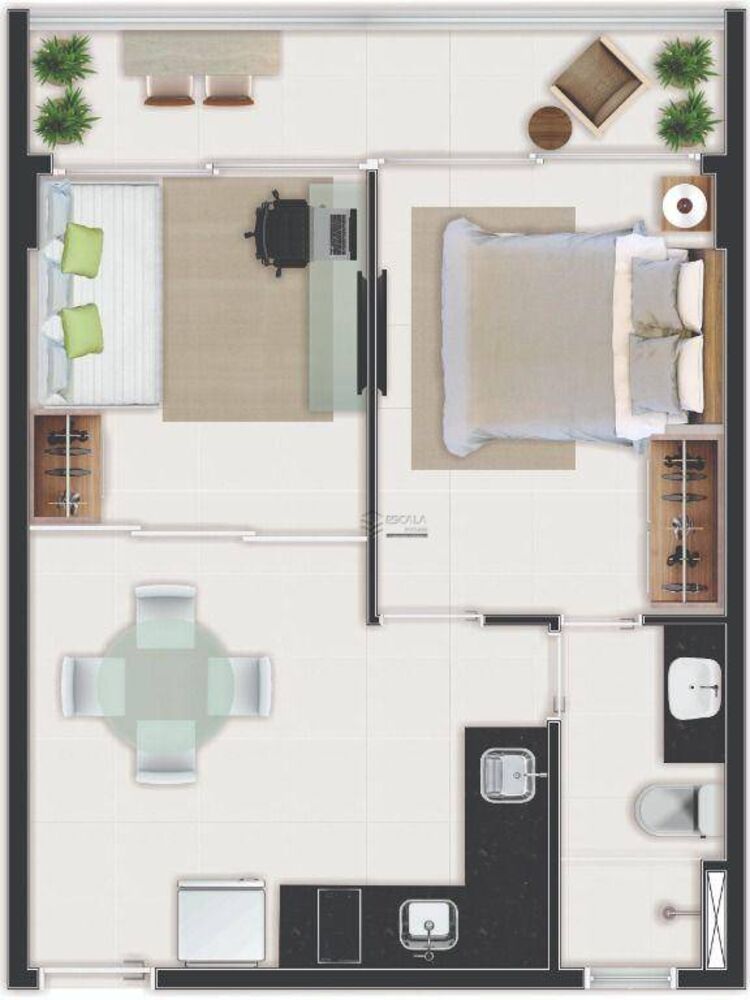 Apartamento, 1 quarto, 37 m² - Foto 10