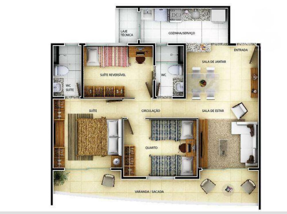 Apartamento à venda com 3 quartos, 78m² - Foto 7