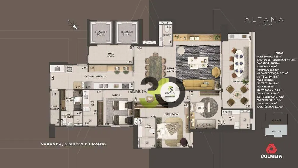 Apartamento, 3 quartos, 166 m² - Foto 10