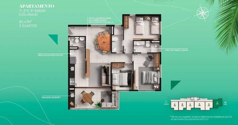 Apartamento, 3 quartos, 80 m² - Foto 8