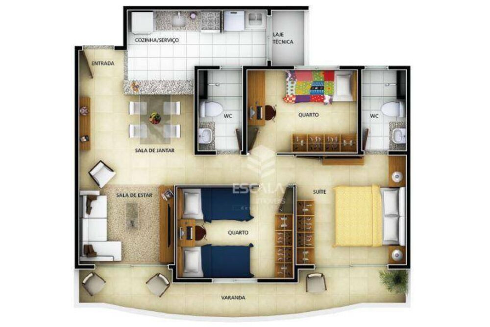 Apartamento à venda com 3 quartos, 71m² - Foto 12