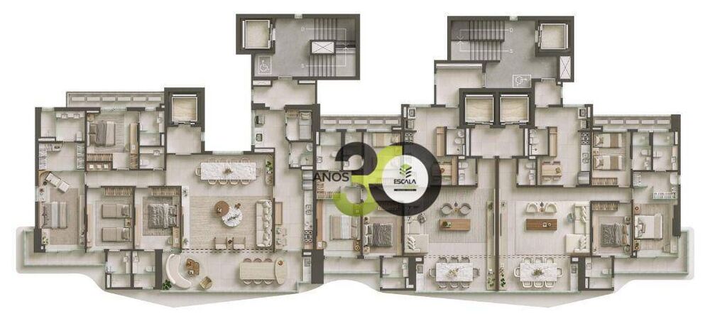Apartamento à venda com 4 quartos, 208m² - Foto 3