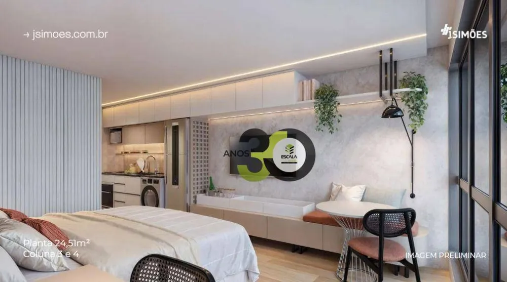 Apartamento, 1 quarto, 44 m² - Foto 3