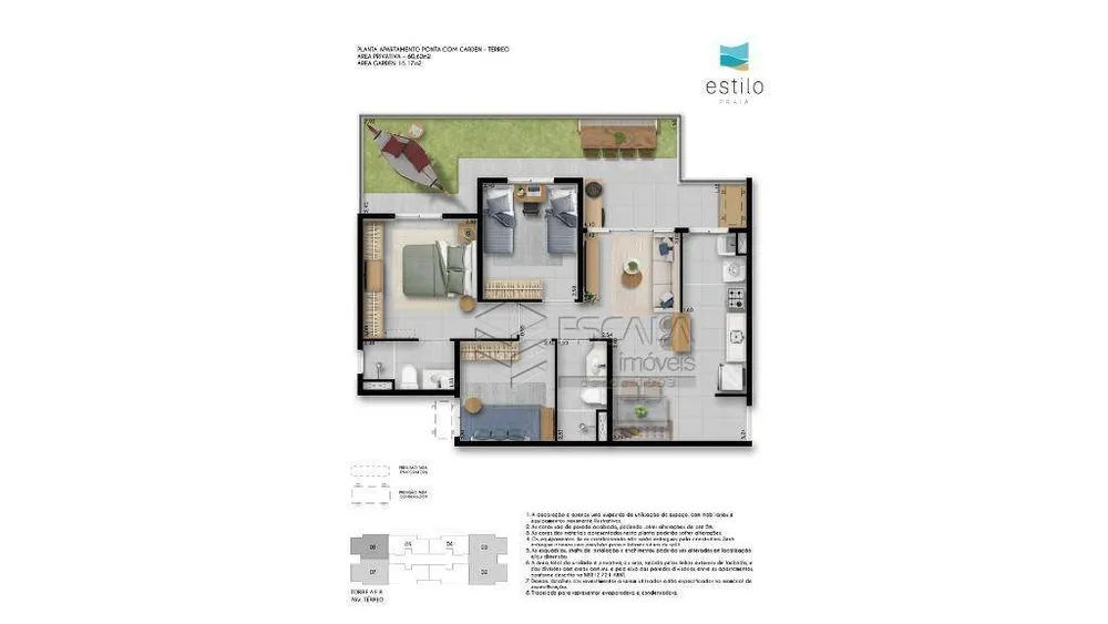 Apartamento, 3 quartos, 60 m² - Foto 8