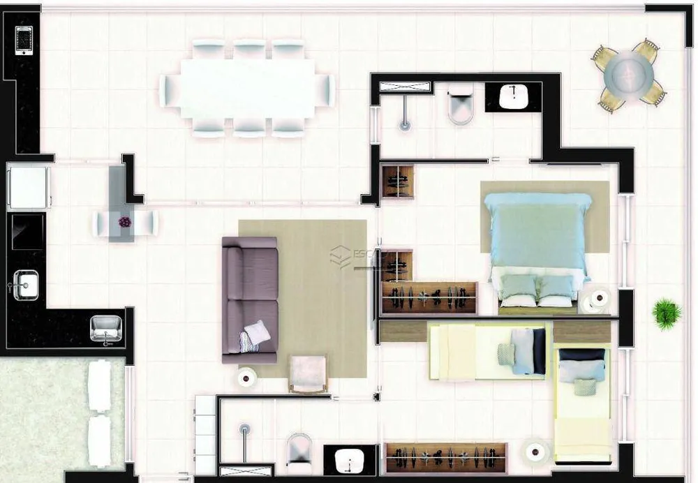 Apartamento, 2 quartos, 50 m² - Foto 7