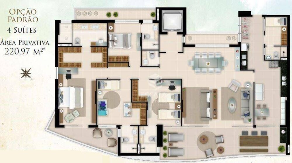 Apartamento, 3 quartos, 220 m² - Foto 7